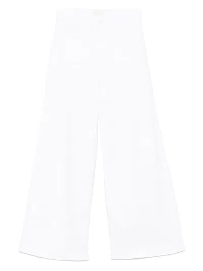 Mother Patch Pocket Undercover Sneak Jeans In White