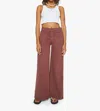 Mother Patch Pocket Undercover Sneak Pants In Cats And Dogs Friar Brown In Brown