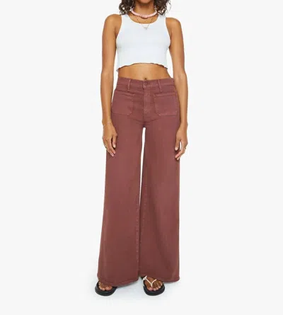 Mother Patch Pocket Undercover Sneak Pants In Cats And Dogs Friar Brown