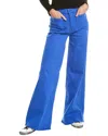 Mother High Rise Patch Pocket Wide Leg Jeans In Snorkel Blue In Blue