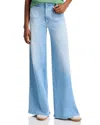 Mother The Patch Pocket Undercover Sneak High Waist Wide Leg Jeans In Friendly Reminder