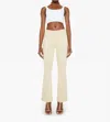 Mother Patch Pocket Weekender Flared Jeans In Wacky Khaki In Neutral