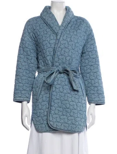 Pre-owned Mother Patterned Jacket In Blue