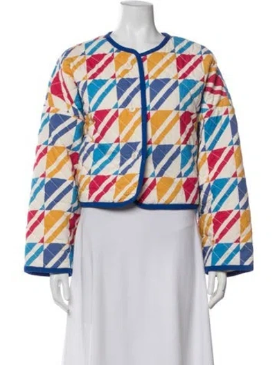 Pre-owned Mother Patterned Jacket In Neutrals