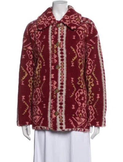 Pre-owned Mother Patterned Jacket In Red