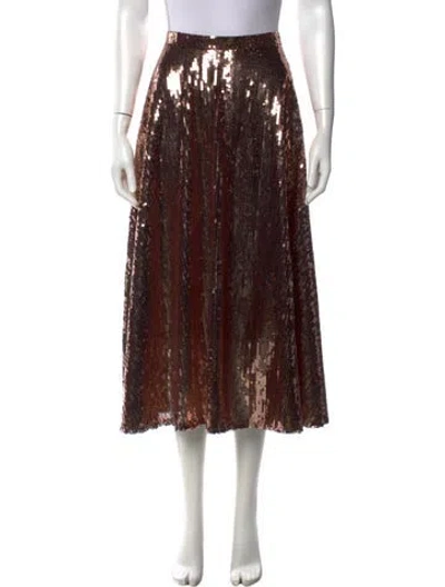 Pre-owned Mother Patterned Midi Length Skirt In Neutrals