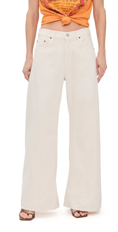 Mother Petite Lil Lemon Twist Sneak Jeans Nat-natural In Neutral