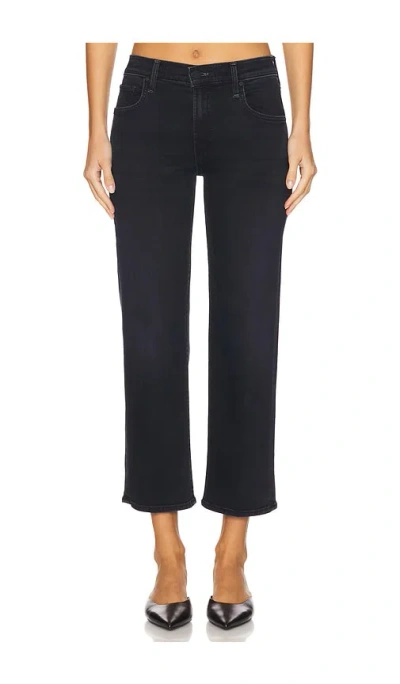 Mother The Mid Rise Rambler Zip Ankle Jeans In Night In Venice