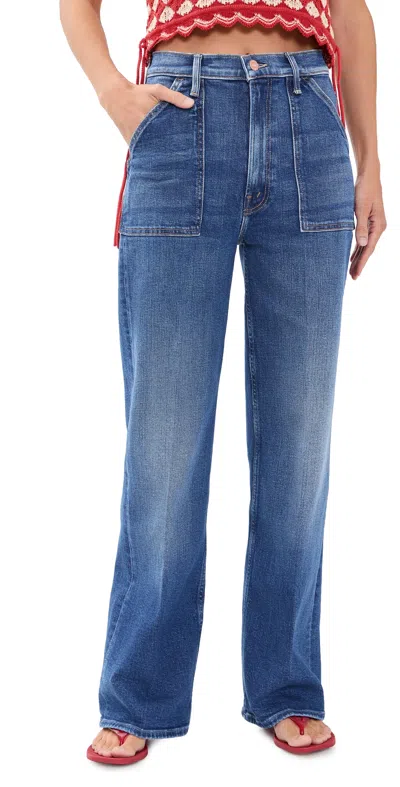 Mother Petite Lil Patch Maven Sneak Jeans Spare Me The Drama