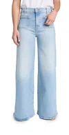 Mother The Maven Sneak High Waist Wide Leg Jeans In California Cruiser
