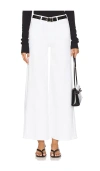 Mother Lil Patch Pocket Undercover Wide Leg Jeans In Fairest Of Them All In White