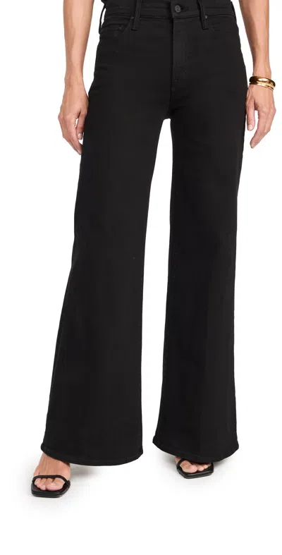Mother Petite Lil Twister Sneak Jeans Pitch In Black