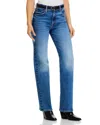 Mother Lil Kick It High Waist Straight Leg Jeans In Bitchn