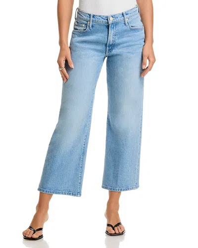 Mother Petites Lil Mid Rise Ankle Jeans In Magic School Bus In Blue