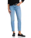 Mother Petites Lil Mid Rise Dazzler Ankle Jeans In Blessing In Disguise In Blessing In Disguise