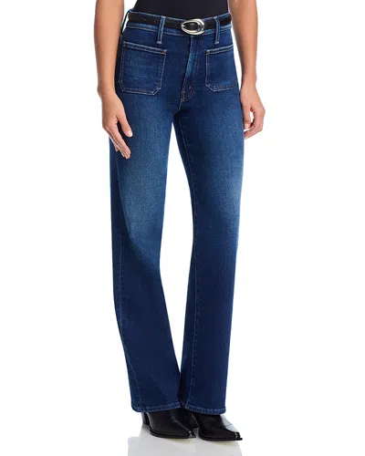 Mother Petites Lil Patch Pocket High Rise Rambler Jeans In These Boots Made For Walking