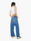 Mother Petites The Lil Dodger Ankle Green Thumb With Cherries Jeans