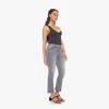 Mother Petites The Lil Hustler Ankle Escape Goat Jeans In Gray