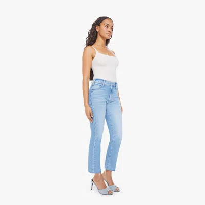Mother Petites The Lil Hustler Ankle Fray Sow Surreal Jeans In Blue