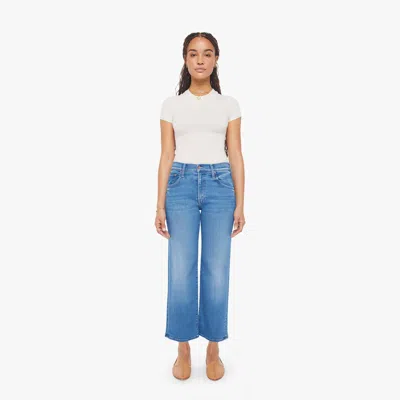 Mother Petites The Lil Mid Rise Rambler Zip Ankle Piece By Jeans In Brown
