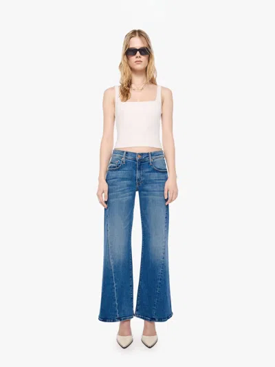 Mother Petites The Lil Mid Rise Sidestepper Twist Sneak Strike It Rich Jeans In Blue - Size 23