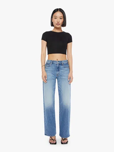 Mother Petites The Lil Mid Rise Tunnel Vision Sneak I'm A Winner Jeans In Multi
