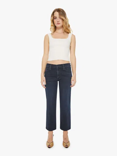 Mother Petites The Lil Mid Rise Zip Rambler Night In Venice Jeans