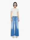 Mother The Down Low Weekender Sneak Out Of The Jeans In Blue