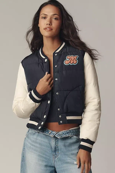 Mother Pillow Talk Letterman Jacket In Multi
