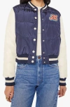 Mother The Pillow Talk Letterman Jacket Second String In Blue