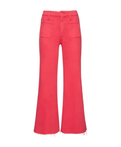 Mother Pocket Hem Jeans And Ankle-trimmed Jeans In Pink