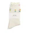 Mother Pointelle Half-step Socks In White