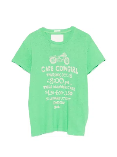 Mother Short-sleesleeved T-shirt In Green