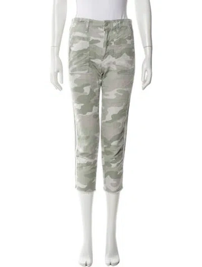 Pre-owned Mother Printed Straight Leg Pants In Multi