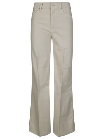 MOTHER PRISTINE FLARED HIGH-WAISTED PANTS WITH SUBTLE DETAILING