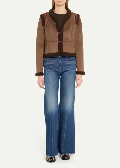 Mother Prized Possession Jacket In Javelin Jammin In Brown