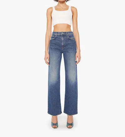 Mother Womens After Midnight The Reifler Straight-leg Denim Jeans In Blue