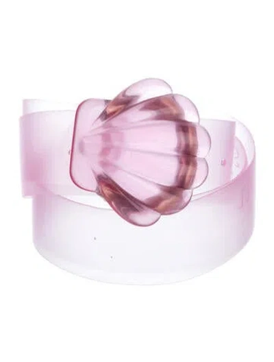 Pre-owned Mother Pvc Belt In Pink