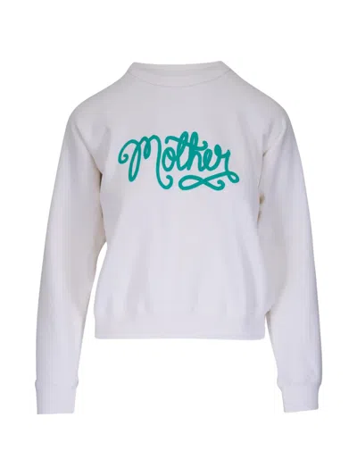 Mother Raglan-sleeve Sweatshirt In White