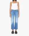 Mother The Patch Pocket Mid Rise Maven Ankle Avant Gardener Jeans In Blue