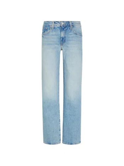 Mother Rambler Skimp Faded Straight-leg Jeans In Blue