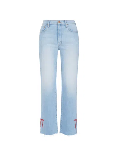 Mother Rambler Straight-leg Jeans In Blue