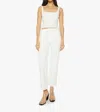 Mother Rambler Zip Ankle Jeans In Fairest Of Them All In White
