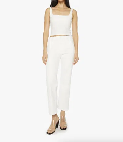 MOTHER RAMBLER ZIP ANKLE JEANS IN FAIREST OF THEM ALL