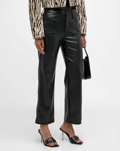 Mother Rambler Zip Ankle Pants In Black