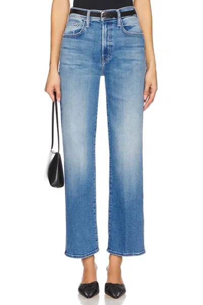 Mother Rambler Zip Floor Straight-leg Pants In Read Between The Lines In Multi