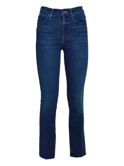 Mother The Rascal Ankle Snippet Blue Cotton Jeans