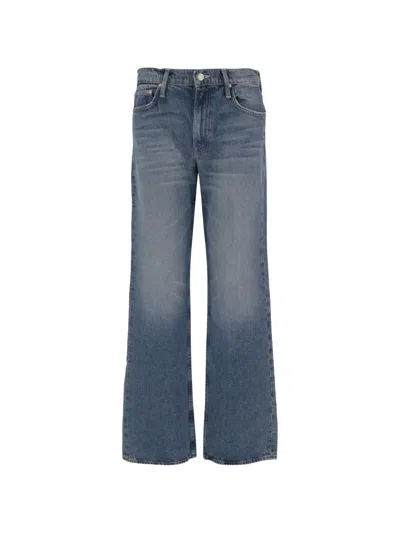 Mother The Reifler Mid-rise Straight-leg Jeans In Blue