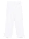 Mother The Ditcher Roller Wide-leg Cotton Jeans In White