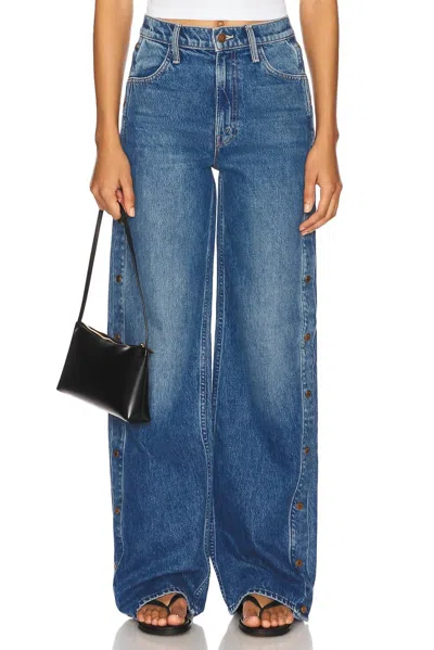 Mother Resealable Heel Jean In On The Chopping Block In Blue